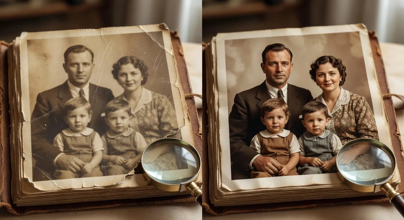Kako AI obnavlja i popravlja stare obiteljske fotografije.