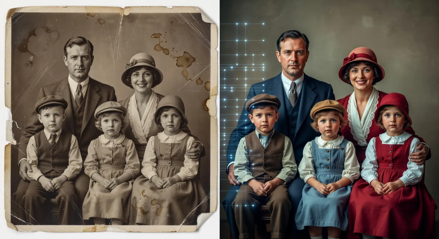 Kako AI obnavlja i popravlja stare oštećene fotografije (i gdje griješi)
