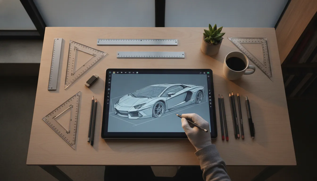 Kako nacrtati Lamborghini