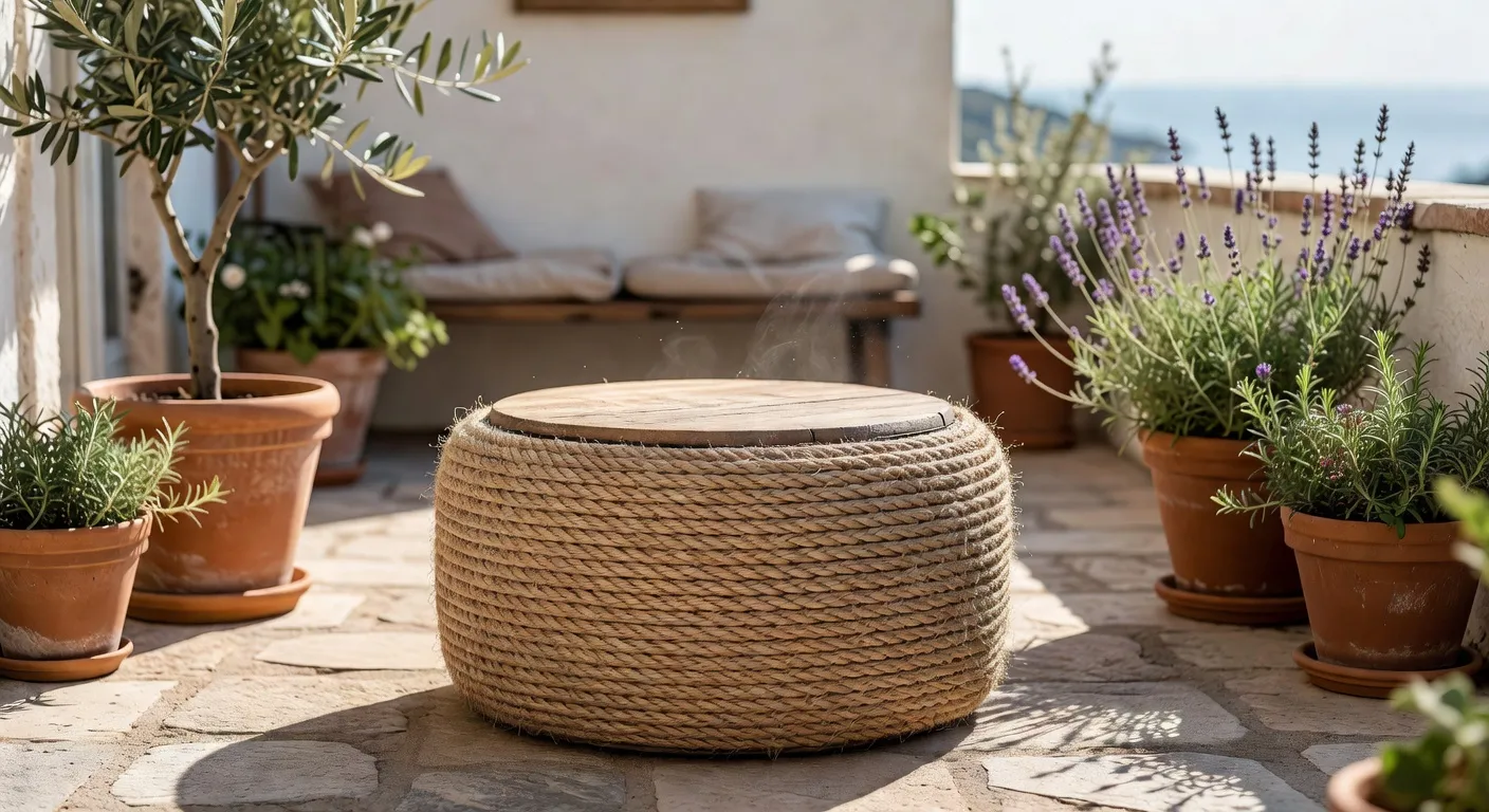 Kako napraviti tabure od stare gume i užeta DIY upcycling